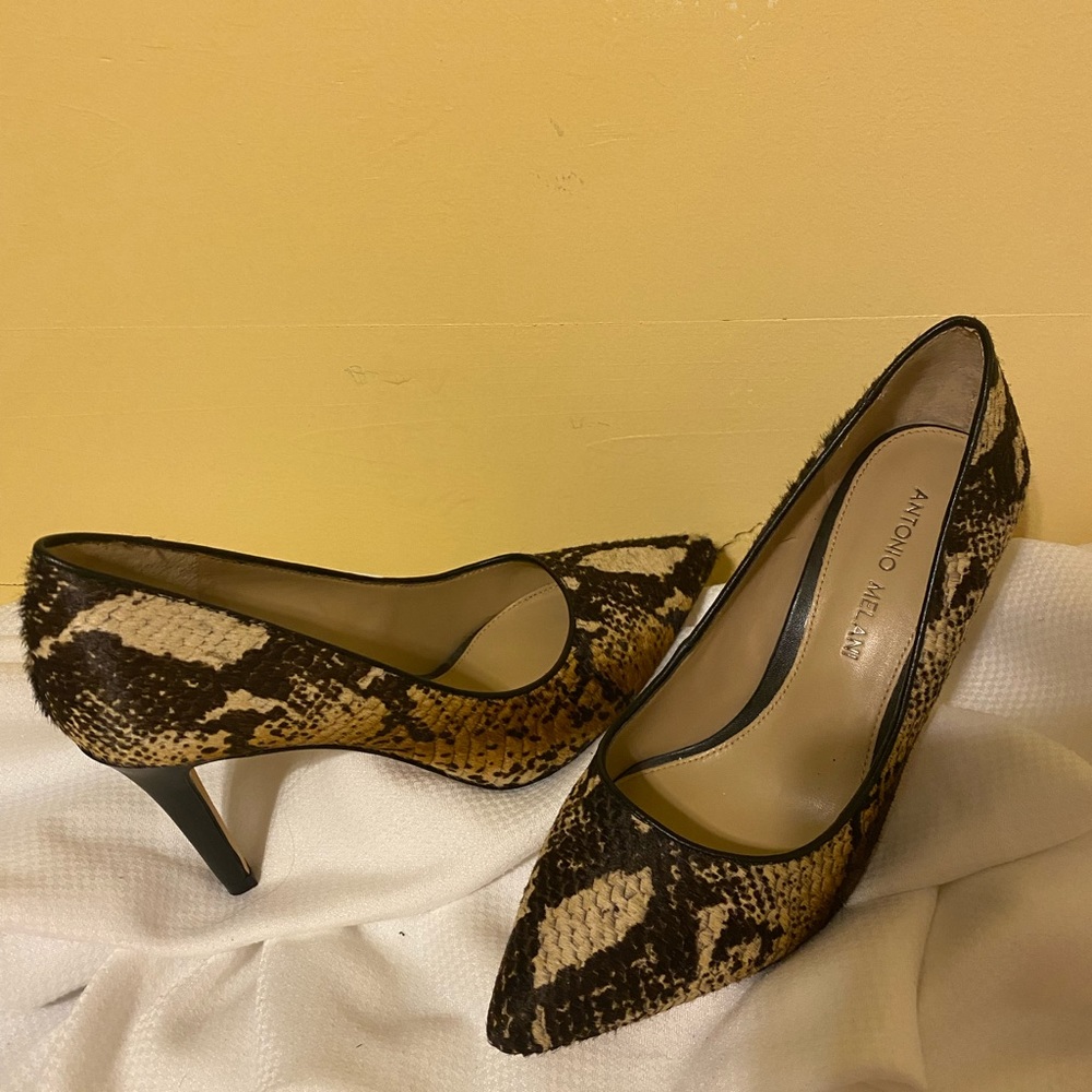 Antonio Melani Calf Hair Real Fur Heels